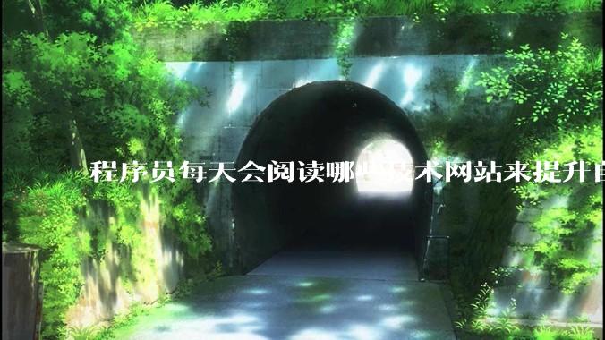 程序员每天会阅读哪些技术网站来提升自己?